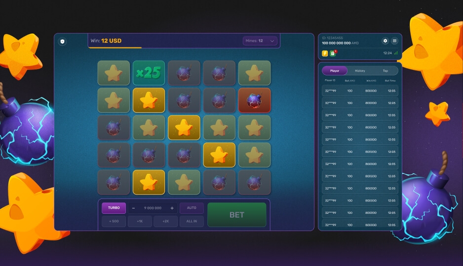 Juego Turbo Mines